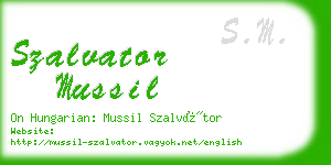 szalvator mussil business card